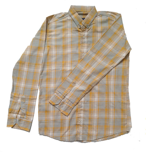 پیراهن آستین بلند مردانه چهارخانه ریز، نخ پنبه با تضمین کیفیت و قیمت